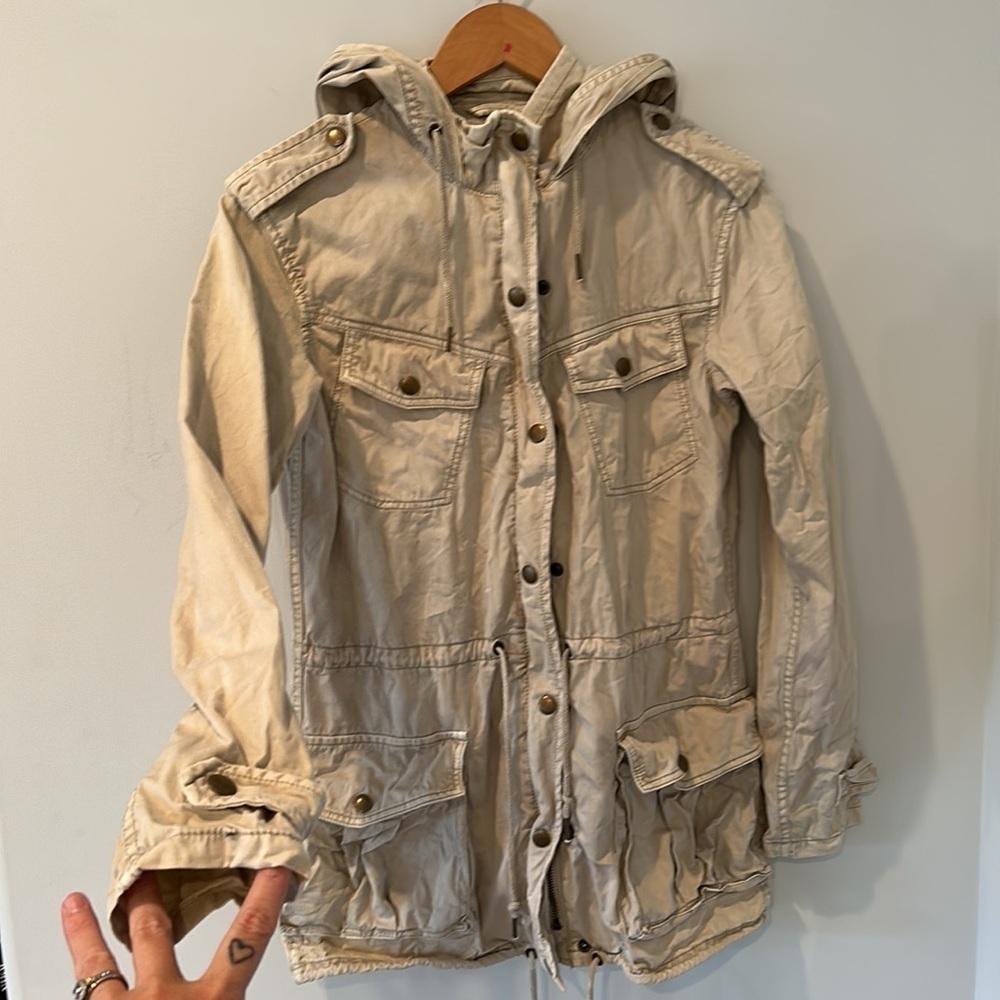 Aritzia Talula utility jacket light tan xxxs - Picture 4 of 11